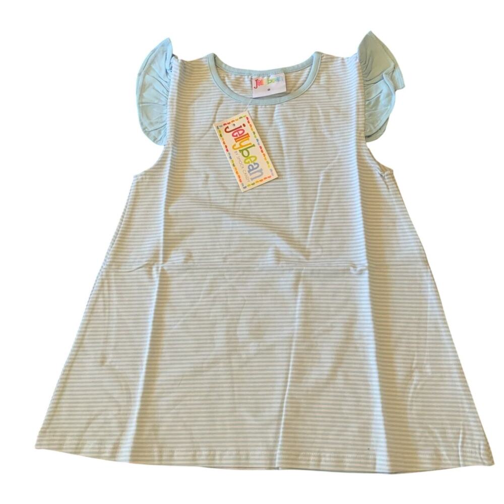 Jellybean by Smock Candy‎ Olivia Flutter Top-Stripe NWT size 10
